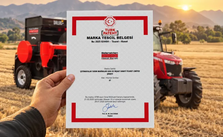 Çetinkayalar Tarım Türkçe Slogan Patenti