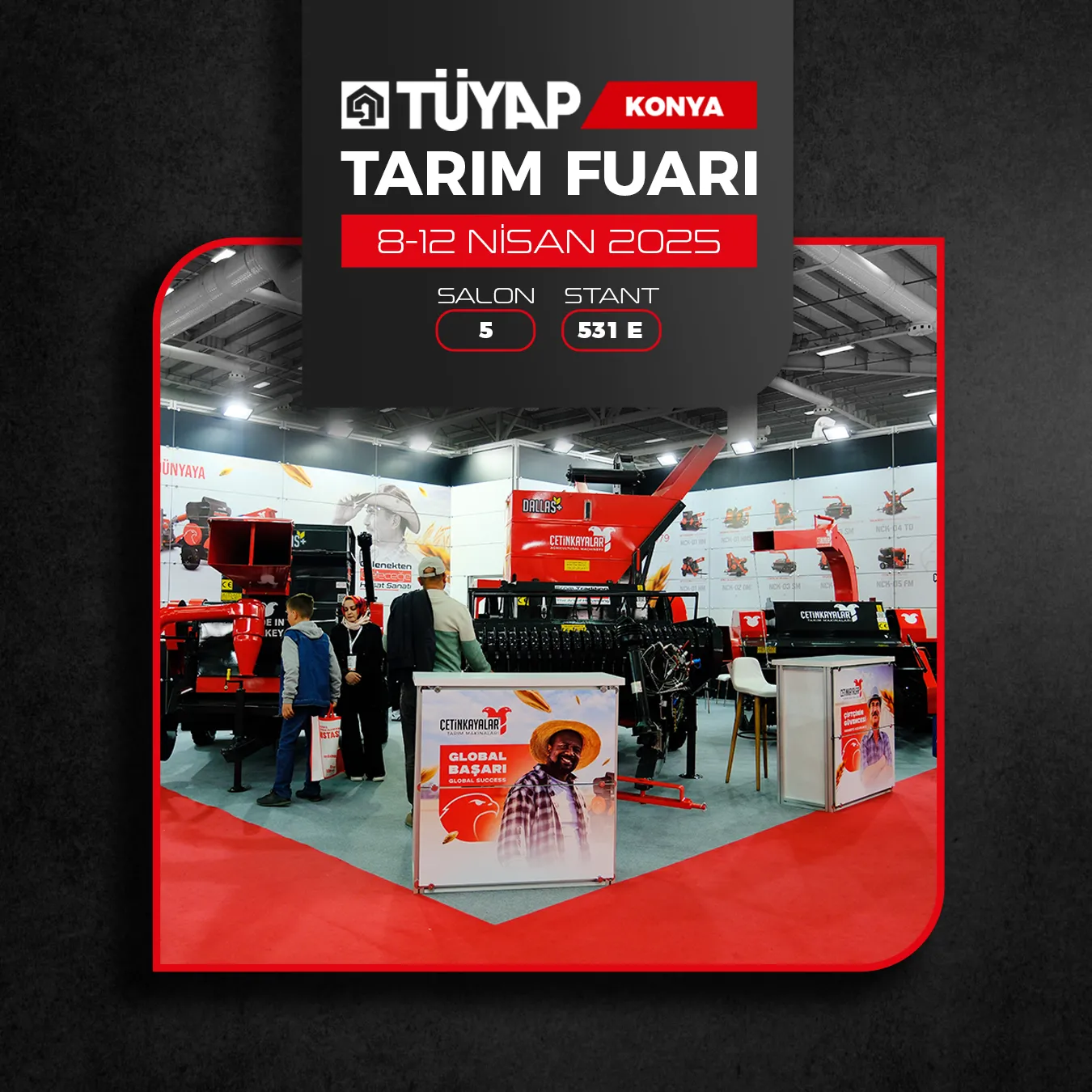 Çetinkayalar Tarım Makineleri 2025 Konya Tarım Fuarı’nda! 🌾🚜