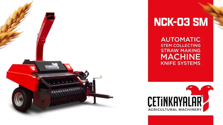 NCK-03 SM Automatic Stem Collecting Straw Making Machine Knife Systems Promotional Video